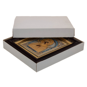 The Icon of the Mother of God is seven-pointed with gilding