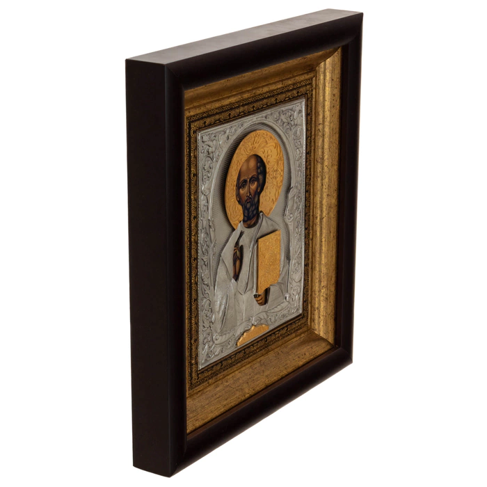 Icon of St. Nicholas the Wonderworker with gilding