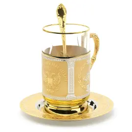 Чайный набор "Державный" Златоуст