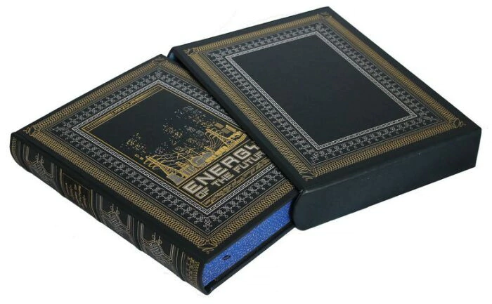 Leather-bound gift book "Energy of the Future" (in English)