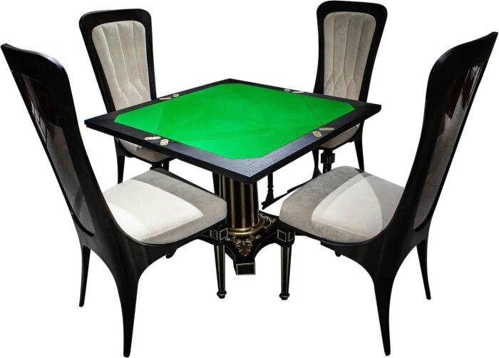 Royal poker headset with amber inlay