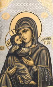 Engraving "Vladimir Mother of God" Zlatoust