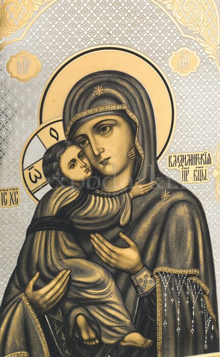 Engraving "Vladimir Mother of God" Zlatoust