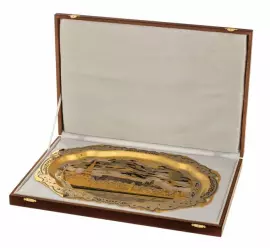 Чайный набор "Достопримечательности Москвы" на 4 персоны, Златоуст