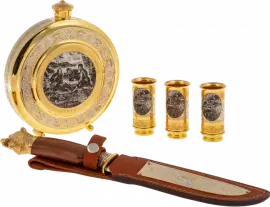 Набор охотничий "На привале" на 3 персоны, Златоуст