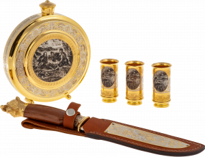 Hunting set "At a halt" Zlatoust