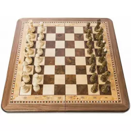 Шахматы из бука "Турнирные-2" малые, с инкрустацией