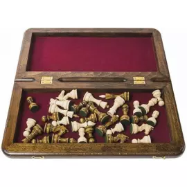 Шахматы из бука "Турнирные-2" малые, с инкрустацией