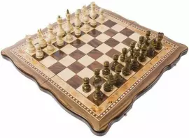 Шахматы из бука "Турнирные-3" малые, с инкрустацией