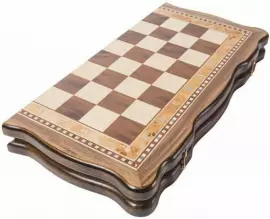 Шахматы из бука "Турнирные-3" малые, с инкрустацией