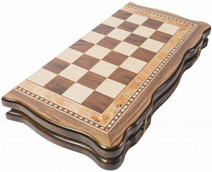 Chess made of beech "Tournament-3" small, inlaid