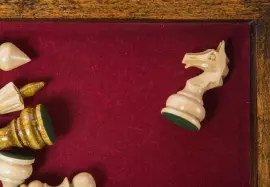 Шахматы из бука "Турнирные-3" малые, с инкрустацией