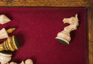 Chess made of beech "Tournament-3" small, inlaid