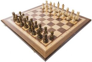 Chess made of beech "Tournament-1" medium, inlaid