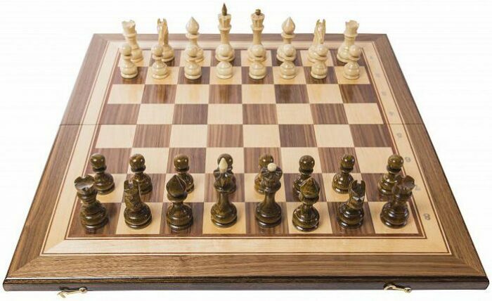 Chess made of beech "Tournament-1" medium, inlaid