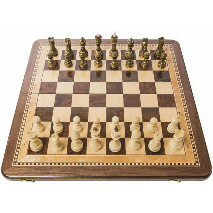 Chess made of beech "Tournament-2" medium, inlaid