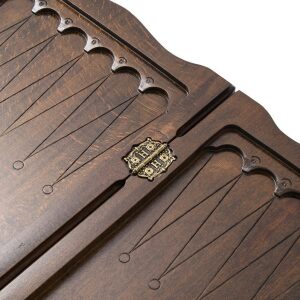 Backgammon carved "Coat of Arms of the Russian Federation" with a handle