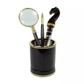 Набор "Письменный" из обсидиана