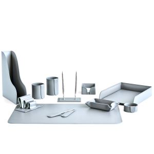 Table set "Business Cuoietto" grey, 11 pieces