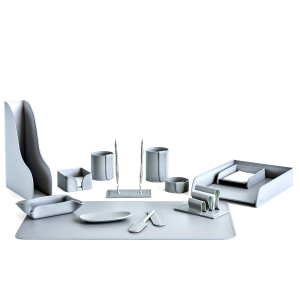 Table set "Business Cuoietto" grey, 13 pieces