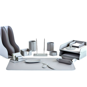 Table set "Business Cuoietto" grey, 16 pieces