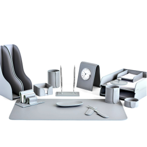 Table set "Business Cuoietto" grey, 16 pieces