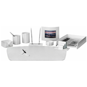 Table set "Business Cuoietto" white, 10 pieces