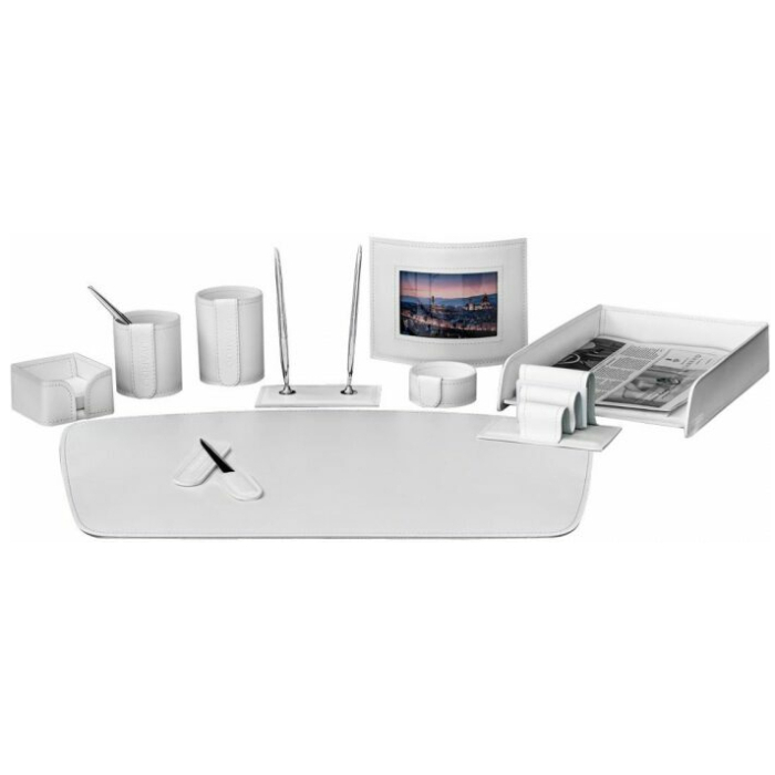 Table set "Business Cuoietto" white, 10 pieces