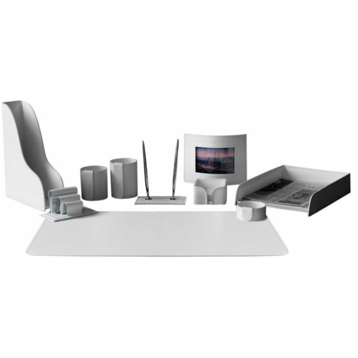 Table set "Business Cuoietto" white, 10 pieces