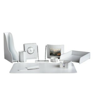 Table set "Business Cuoietto" white, 11 pieces