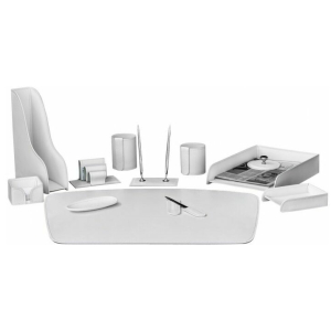 Table set "Business Cuoietto" white, 12 pieces