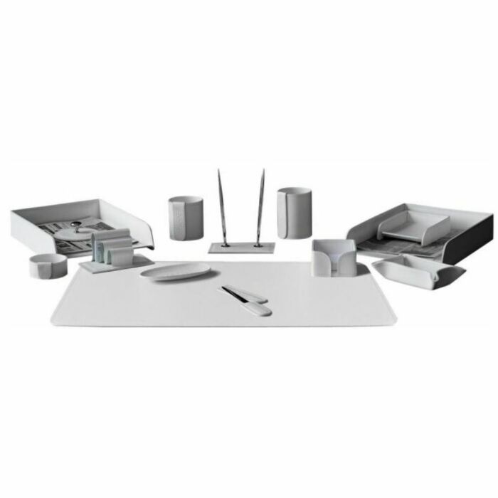 Table set "Business Cuoietto" white, 14 pieces