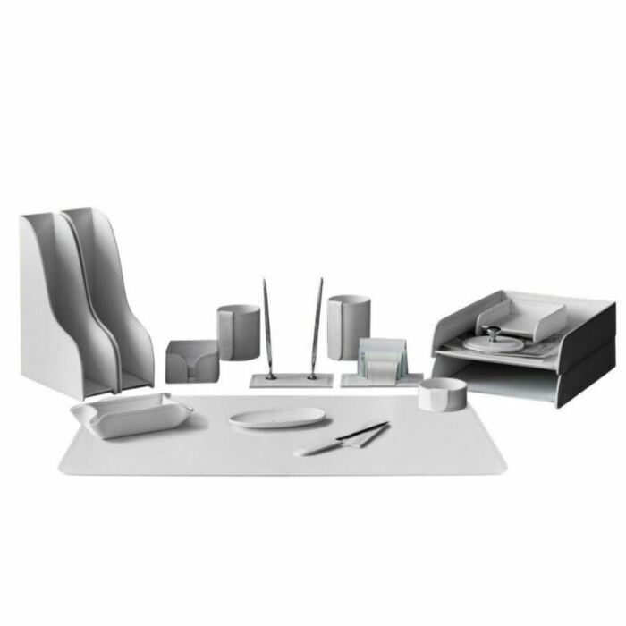 Table set "Business Cuoietto" white, 16 pieces