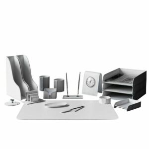 Table set "Business Cuoietto" white, 17 pieces