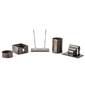 Table set "Business Cuoietto" chocolate, 5 items