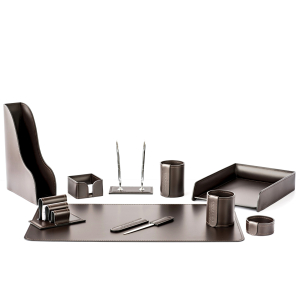 Table set "Business Cuoietto" chocolate, 10 items