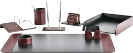 Настольный набор "Premium FG Bologna/Cuoietto Brown-черный, 8 предметов
