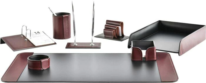 Настольный набор "Premium FG Bologna/Cuoietto Brown-черный, 8 предметов