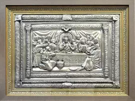 Картина из металла "Тайная вечеря" никель