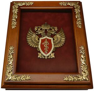 Housekeeper "Emblem of the Federal Drug Control Service of the Russian Federation"