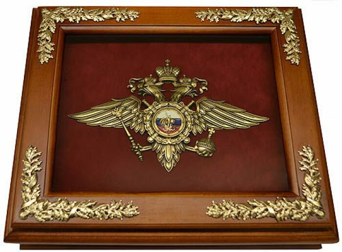 Housekeeper "Emblem of the Ministry of Internal Affairs of the Russian Federation"