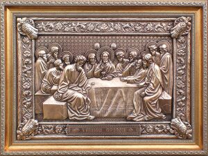 Metal painting "The Last Supper"
