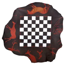 Шахматы из бивня мамонта "Наскальная живопись" Шахматы из бивня мамонта "Наскальная живопись"