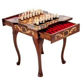 Шахматы из бивня мамонта "Пётр Великий" Шахматы из бивня мамонта "Пётр Великий"