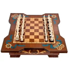 Шахматы из бивня мамонта "Пётр Великий" Шахматы из бивня мамонта "Пётр Великий"