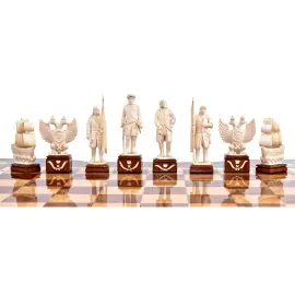 Шахматы из бивня мамонта "Пётр Великий" Шахматы из бивня мамонта "Пётр Великий"