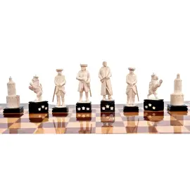 Шахматы из бивня мамонта "Пётр Великий" Шахматы из бивня мамонта "Пётр Великий"