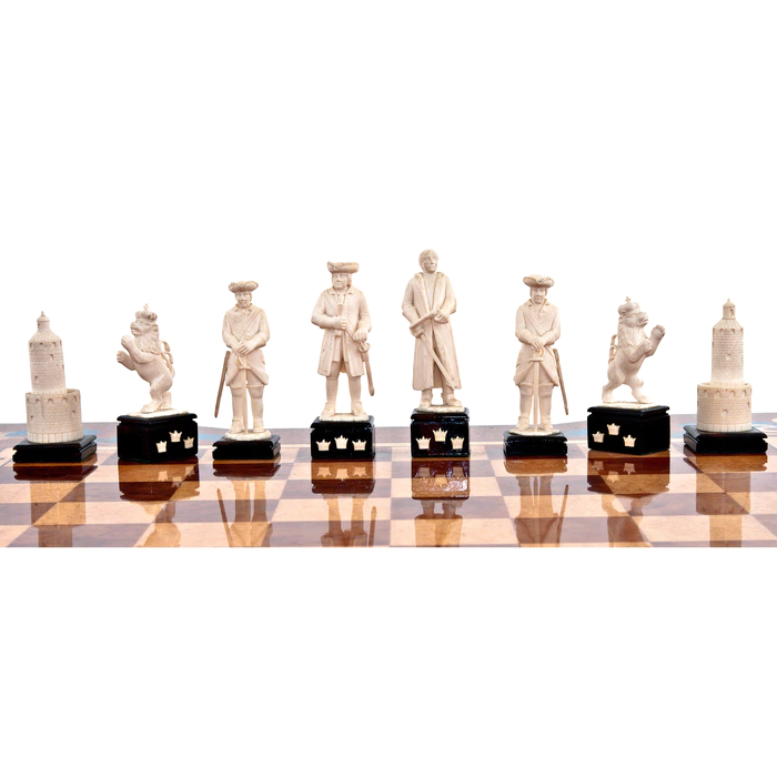 Chess from the mammoth tusk "Peter the Great"