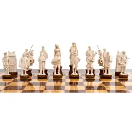 Шахматы из бивня мамонта "По законам чести" Шахматы из бивня мамонта "По законам чести"