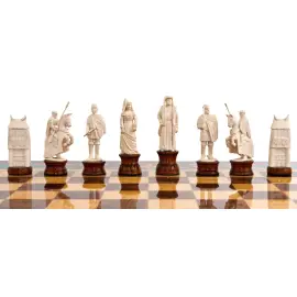 Шахматы из бивня мамонта "По законам чести" Шахматы из бивня мамонта "По законам чести"